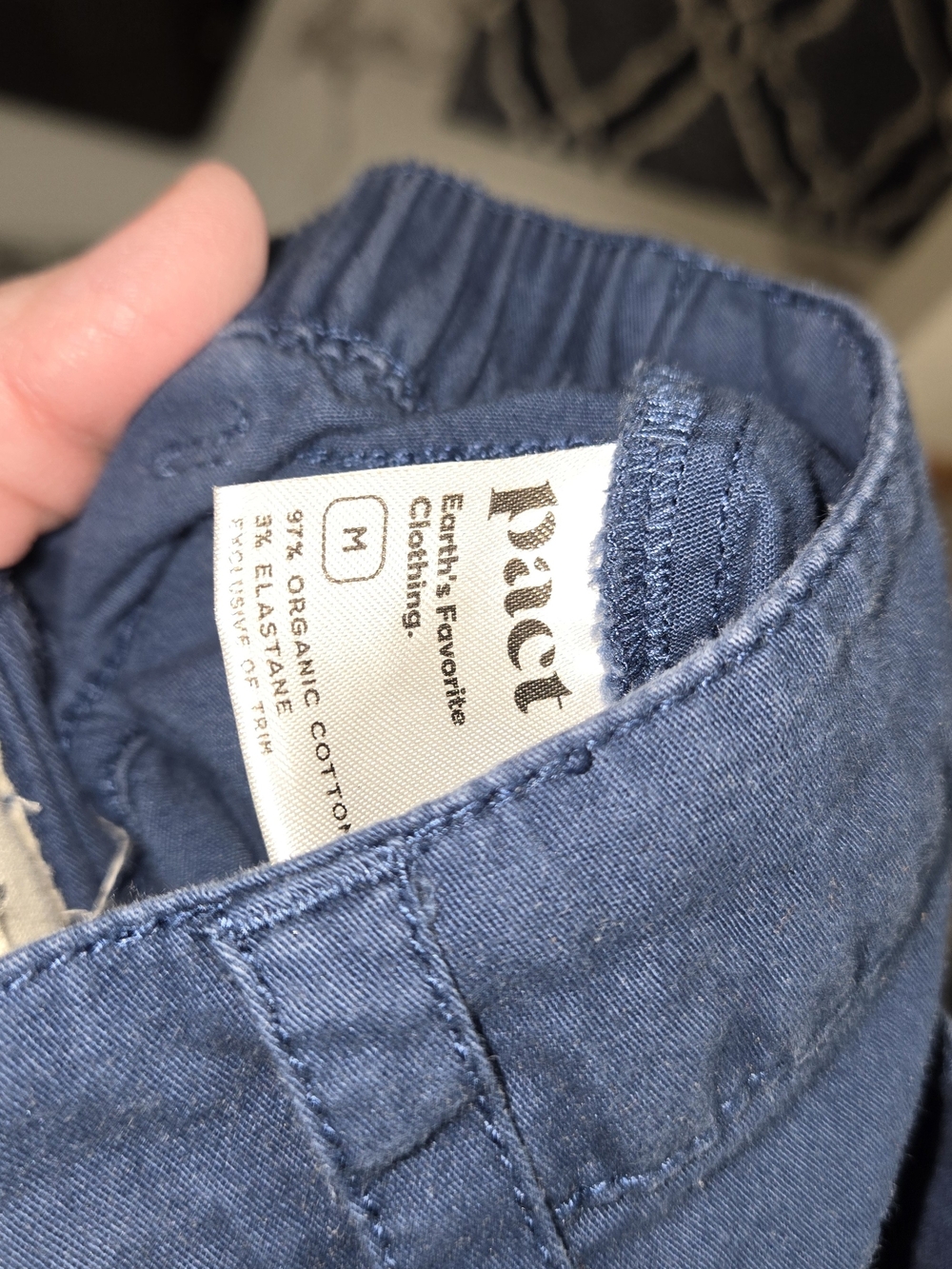 Pact‎ Women's Dark Blue Straight Leg Pants Size Medium - Picture 5 of 8